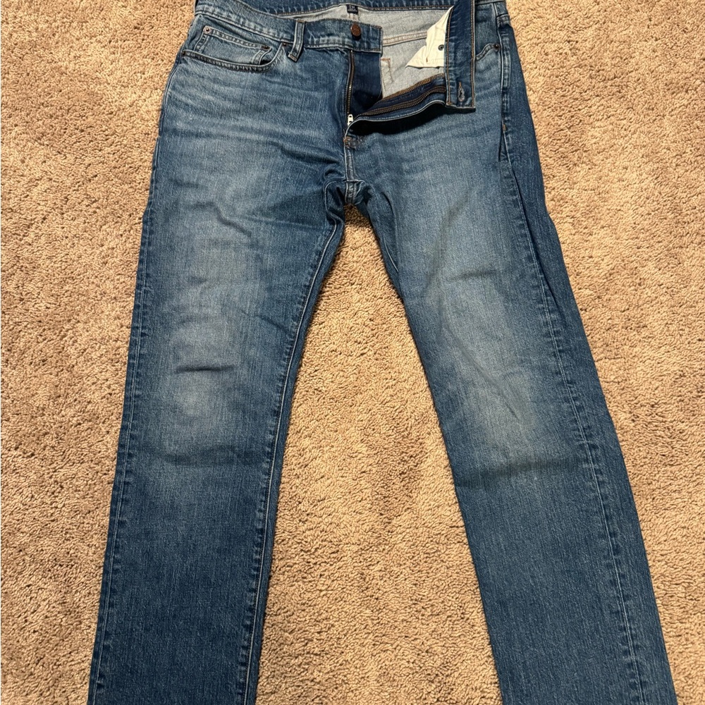 J. Crew Factory Men's Straight Blue Jeans
